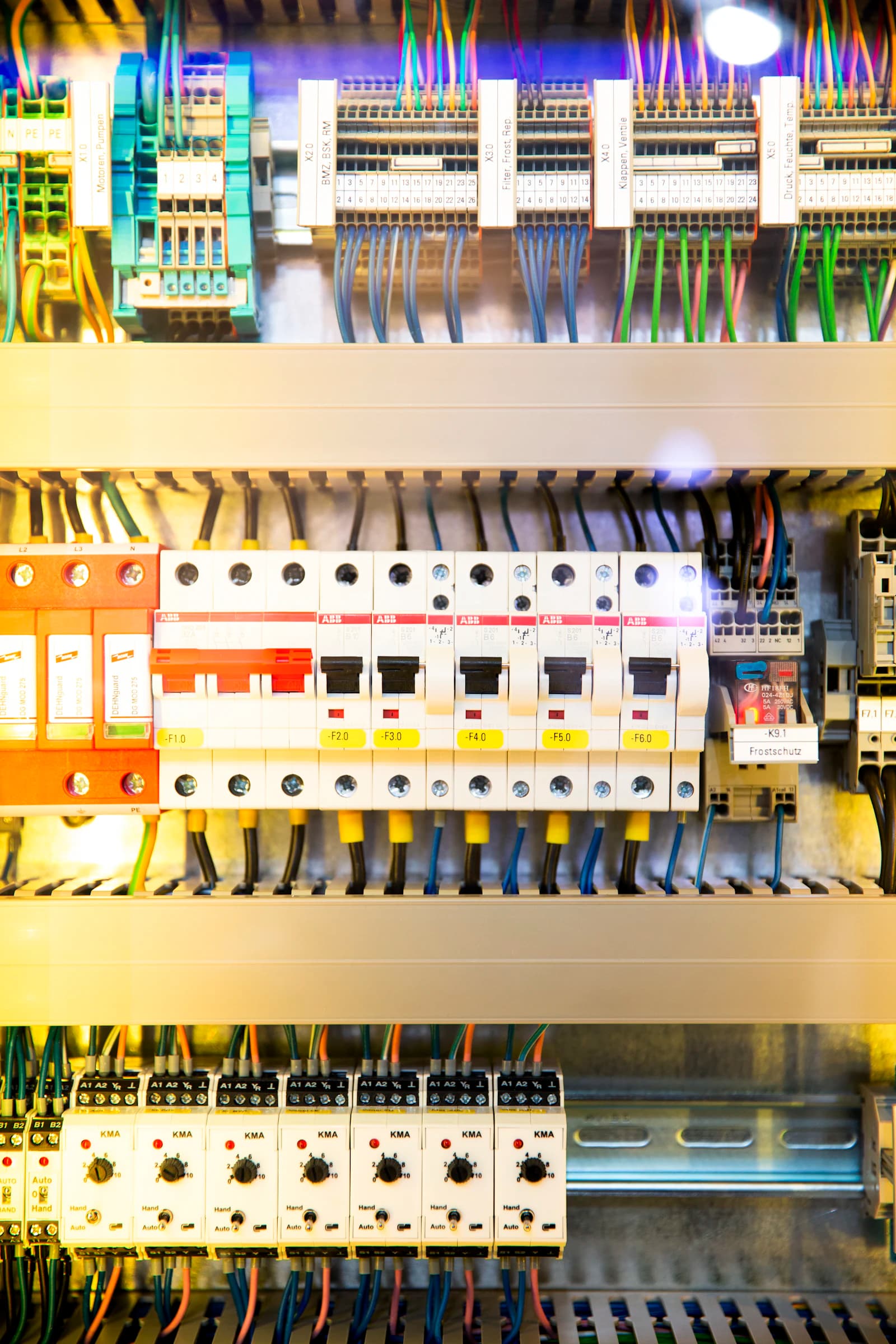Aardlekschakelaar en groepenautomaten in een Nederlandse meterkast